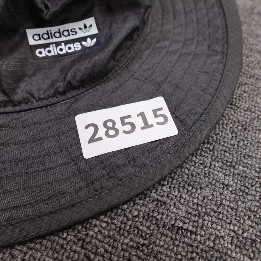 Adidas Hat Boonie Fitted Mens One Size Black Nylon Wide Brim Sun Sports Outdoor